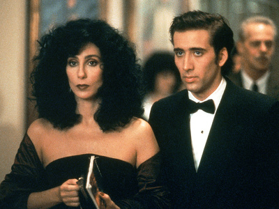 Moonstruck, Cher, Nicolas Cage, 1987 Photo