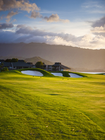 Makai Golf Course, Kauai, Hawaii, USA Photographic Print by Micah Wright