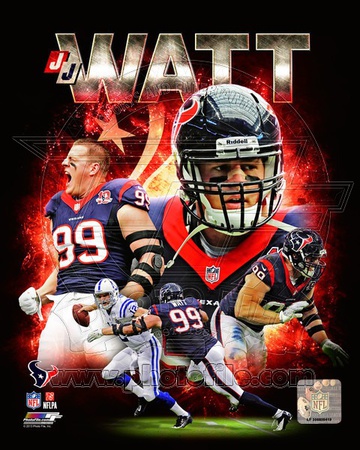 NFL J.J. Watt 2013 Portrait Plus Photo