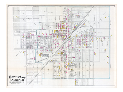 1886, Lansdale Borough, Pennsylvania, United States Giclee Print