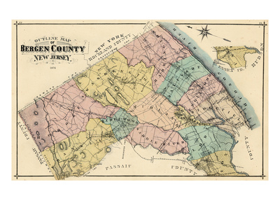 1876, Bergen County, New Jersey, United States Giclee Print