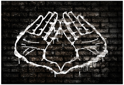 Illuminati Hand Sign Graffiti Posters