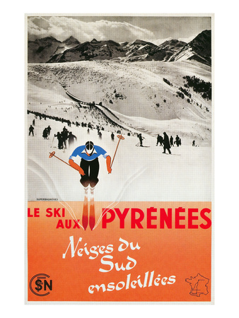 Ski the Pyrenees Prints