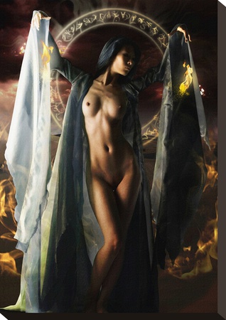 Sorceress Stretched Canvas Print by Chris Kape