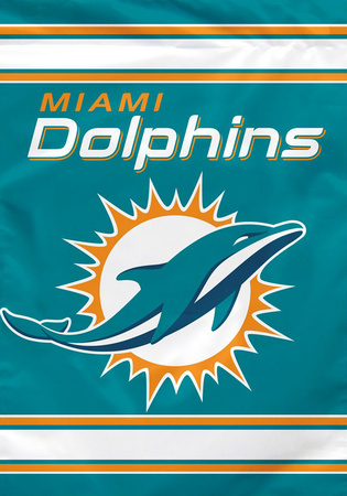 NFL Miami Dolphins 2-Sided House Banner Flag