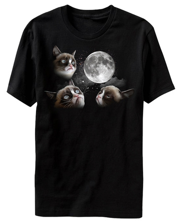 Grumpy Cat - Moon T-Shirt