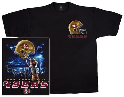 NFL: 49ers Logo Sky Helmet T-shirts