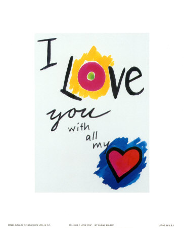 I Love You Poster by Carol Robinson at AllPosters.com