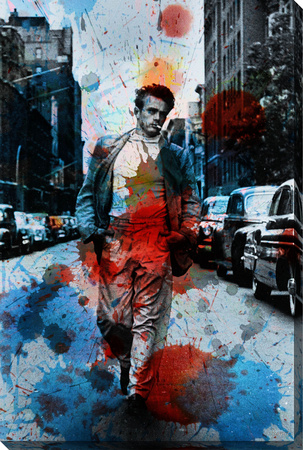 James Dean NYC Gallery Wrapped Canvas by Parvez Taj