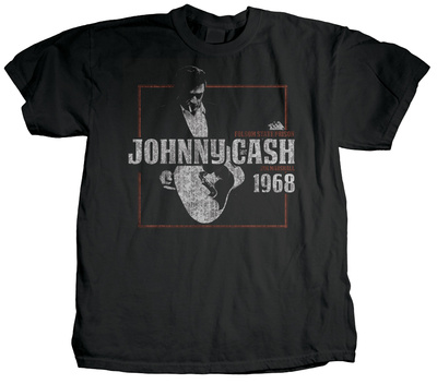 Johnny Cash - Smokin' (premium) T-shirts by Jim Marshall