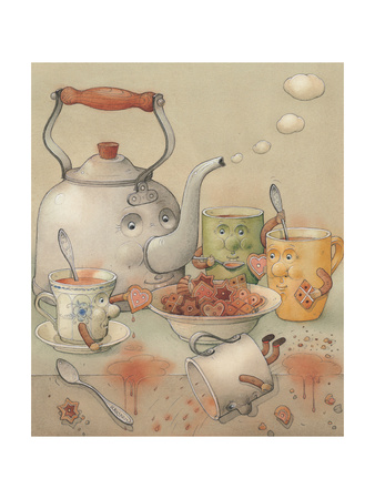 Tea Club, 2003 Giclee Print by Kestutis Kasparavicius