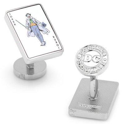 Joker Card Cufflinks Novelty