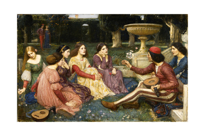 The Decameron, 1916 Giclee Print by John William Waterhouse