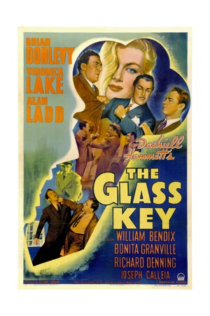 THE GLASS KEY, William Bendix, Veronica Lake, Brian Donlevy, Alan Ladd, 1942 Prints