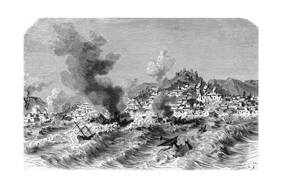 Lisbon Earthquake, 19th Century Artwork Giclee Print by Science Photo Library