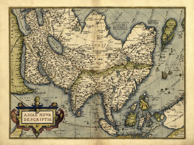 Ortelius's Map of Asia, 1570 Photographic Print by Library of Congress