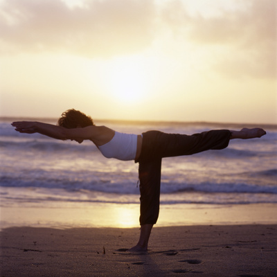 Yoga Pose Photographic Print by Tony McConnell