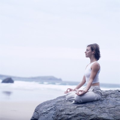 Yoga Meditation Photographic Print by Tony McConnell