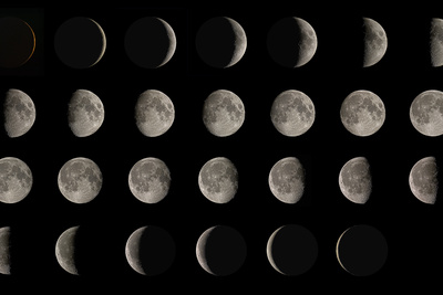 Phases of the Moon Photographic Print by Eckhard Slawik