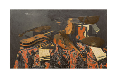 Still Life with Musical Instruments Giclee Print by Evaristo Baschenis