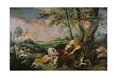 A Boar Hunt Giclee Print by Frans Snyders Or Snijders