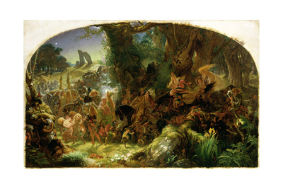 The Fairy Raid: Carrying Off a Changeling - Midsummer Eve, 1867 Giclee Print by Sir Joseph Noel Paton