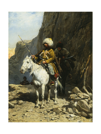 The Cossack Giclee Print by Alfred von Wierusz-Kowalski