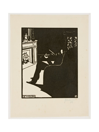 The Violin, from the Series 'Musical Instruments', 1896-97 Giclee Print by Félix Vallotton