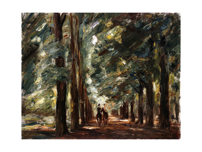 Avenue in Sakrow with Two Riders Giclee Print by Max Liebermann