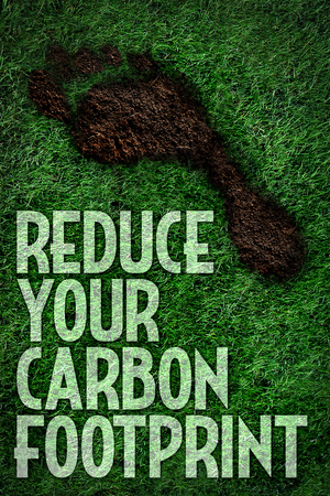 Reduce Your Carbon Footprint Motivational Plastic Sign Plastic Sign