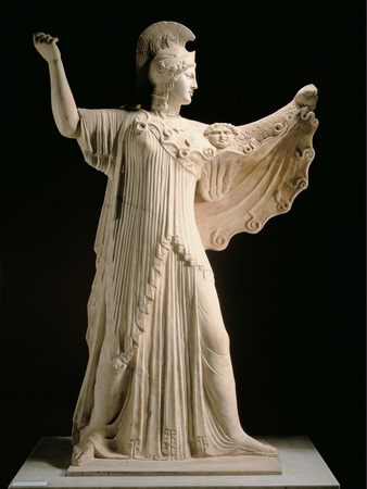 Athena Promachos (Athena), 1st Century, Marble, Full Relief Photographic Print by Unknown Artist