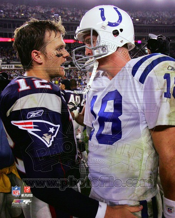 Indianapolis Colts, New England Patriots - Peyton Manning, Tom Brady Photo Photo