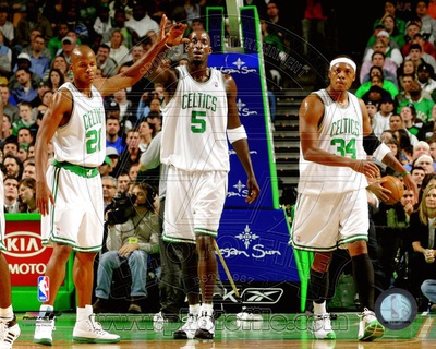 Boston Celtics - Kevin Garnett, Paul Pierce, Ray Allen Photo Photo