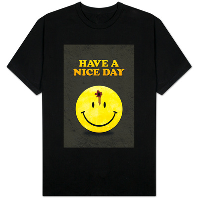 Have a Nice Day Smiley Face with Bullet Hole Shirts