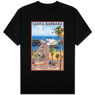 Santa Barbara, California - Stern's Wharf T-Shirt