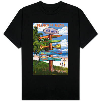 Key West, Florida - Destination Signs T-Shirt