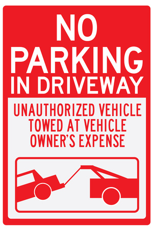 No Parking In Driveway Sign Posters