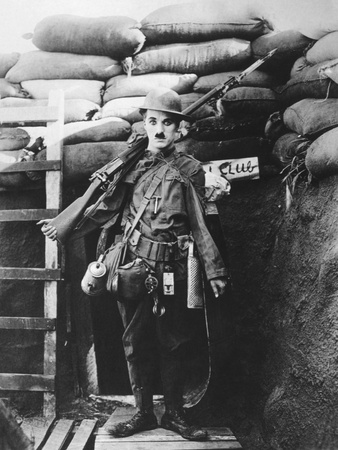 Charlie Chaplin, Shoulder Arms, 1918 Photographic Print