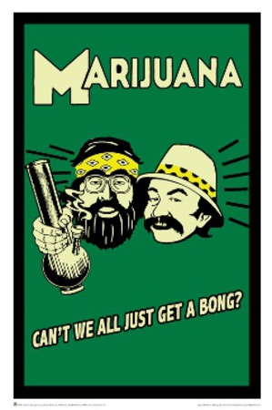 Cheech and Chong - Marijuana Retro Poster