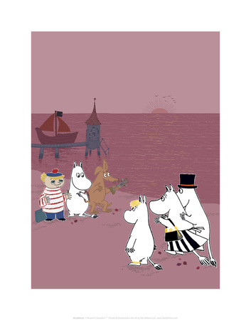 The Moomins Back on Dry Land After Their Treasure Hunt Prints by Tove Jansson