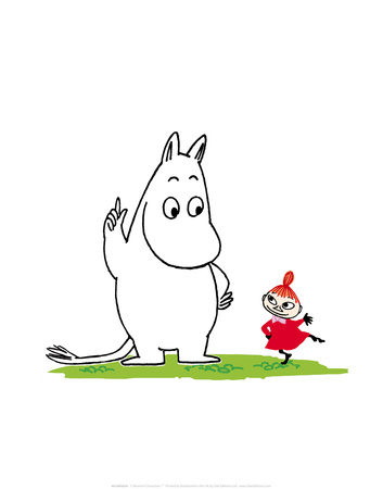 Moomintroll and Little My Prints by Tove Jansson