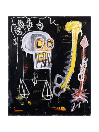 Untitled (Black Skull) Giclee Print by Jean-Michel Basquiat
