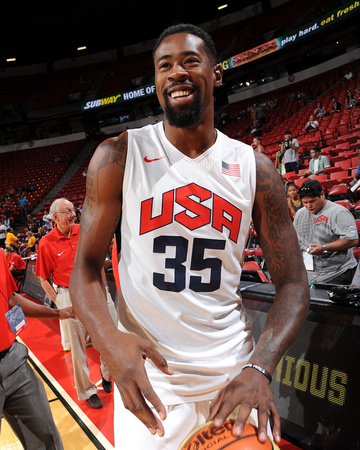 2013 USA Basketball Showcase - DeAndre Jordan Photo by Andrew Bernstein