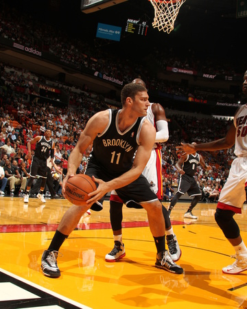 Oct 25, 2013, Brooklyn Nets vs Miami Heat - Brook Lopez Photo by Issac Baldizon