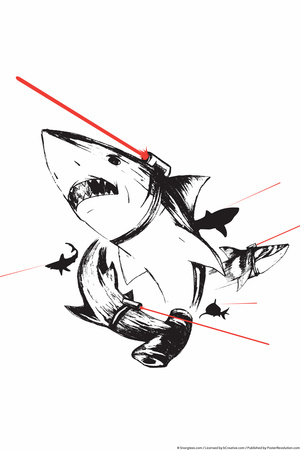 Laser Beams Snorg Tees Poster Posters by  Snorg
