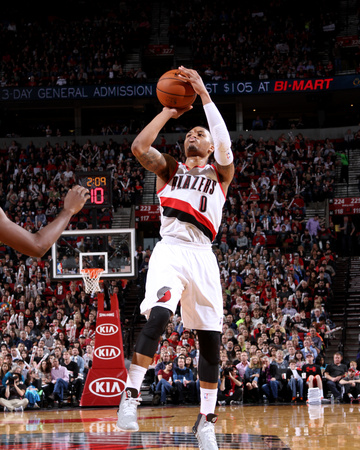 Apr 6, 2014, New Orleans Pelicans vs Portland Trail Blazers - Damian Lillard Photo by Sam Forencich