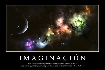 Imaginación. Cita Inspiradora Y Póster Motivacional Photographic Print