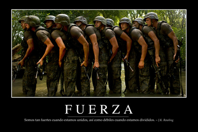 Fuerza. Cita Inspiradora Y Póster Motivacional Photographic Print