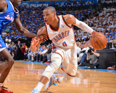 2014 NBA Playoffs Game 2: May 7, Los Angeles Clippers vs Oklahoma City Thunder - Russell Westbrook Photo by Jesse D. Garrabrant