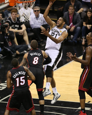 2014 NBA Finals Game Five: Jun 15, Miami Heat vs San Antonio Spurs - Tim Duncan Photo by Joe Murphy